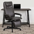 thumbnail image 2 of Scranton & Co High Back Leather Reclining Office Chair in Brown, 2 of 6