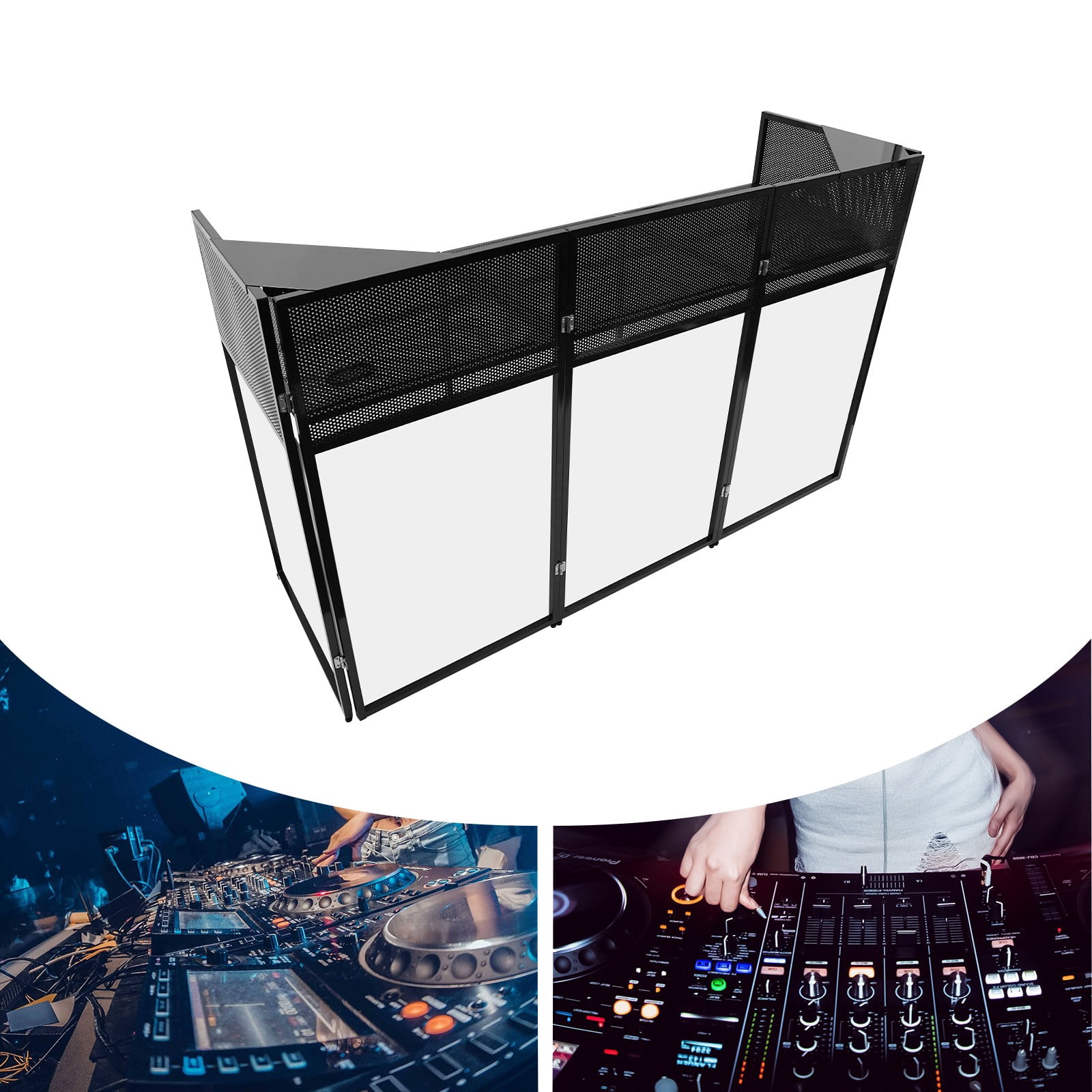 DJ Booth Table, Foldable DJ Stand, DJ Booth Stand