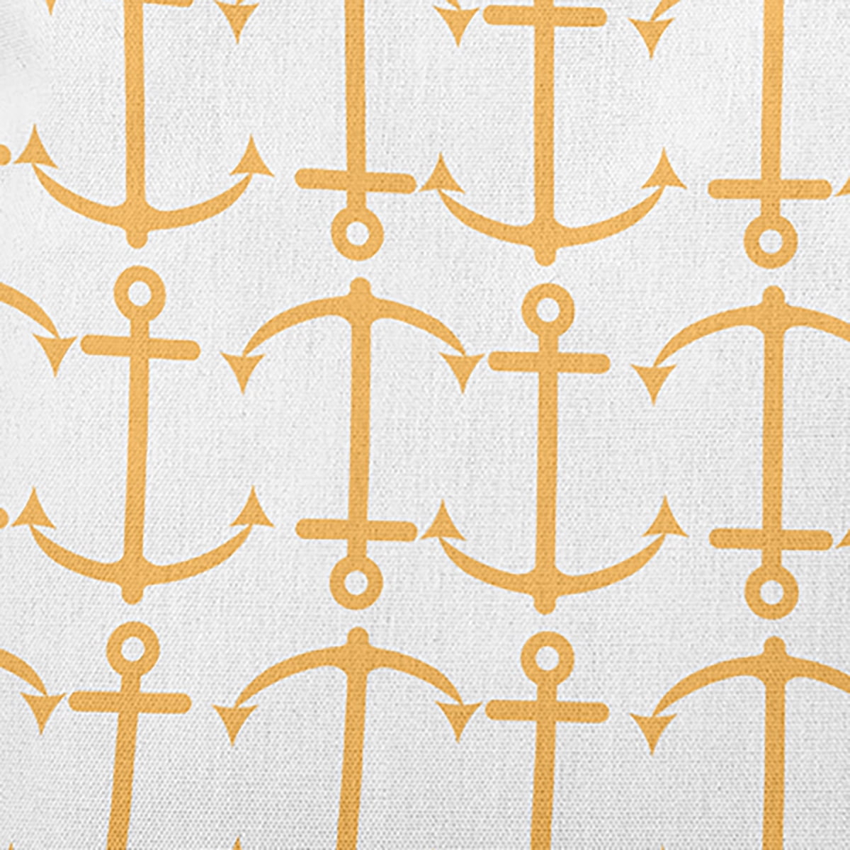 Simply Daisy 20-inch Square Anchor Pattern Polyester Indoor Pillow, Egg Yolk Yellow Qty 1
