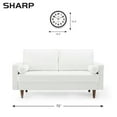 thumbnail image 6 of Sharp Matte Black Wall Clock 12" Non-Ticking Modern Style Quartz Analog Display Battery Operated, 6 of 6