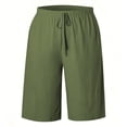 thumbnail image 6 of Arlun Casual Summer Womens Five Point Pants Elastic Waist Soft Comfort Lightweight Breathable Knee Length Trousers for Outdoor Travel and Activities Green XXXL, 6 of 6