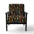 thumbnail image 4 of Designart « Tapisserie à Plumes Tribales » Fauteuil d'Appoint Rembourré à Plumes Rouges - Fauteuil Moderne pour Chambre, 4 of 7