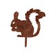 thumbnail image 2 of Squirrel Estaca de Jardín Escultura Animal Ornamento de Patio Metal Decorativo Realista de Pie Material de Hierro Adecuado para Jardín Césped Patio C, 2 of 9