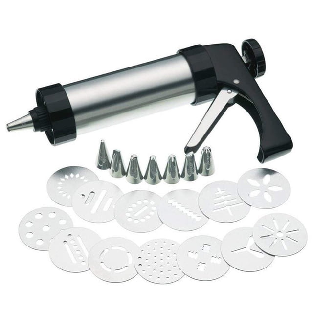 Amdohai Stainless Steel Cookies Press Kit Included 7 Nozzle And