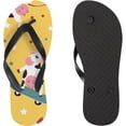 thumbnail image 3 of Dreamtimes Women Flip Flops Slippers Cute Cow Star Fish Yellow Sandals for Beach Summer Shower Men Boy Girl Kid, 3 of 5