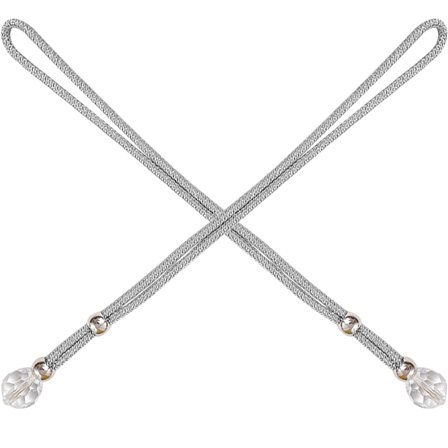 WEUVEB Small Curtain Tie Backs in Grey for Family Members and Friends 2Pcs