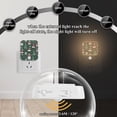 thumbnail image 4 of Yayeee LED Night Lights with Motion Detectors Auto Dusk to Dawn Light Sensors, 2 Pack, Green Christmas Hats, 4 of 7
