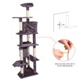 thumbnail image 5 of 80" Solid Cute Sisal Rope Plush Cat Climb Tree Cat Tower Gray, 5 of 8