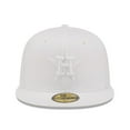 thumbnail image 2 of Men's New Era Houston Astros White on White 59FIFTY Fitted Hat, 2 of 5