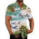 thumbnail image 2 of Camisas hawaianas con estampado 3D de avión de combate para hombre, camisas casuales de manga corta con botones, camisetas de hip hop para hombre, ropa de calle, 2 of 5