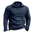 thumbnail image 1 of Langwyqu Autumn Winter Men Casual Long Sleeve Sweatshirt Stand Collar Male Tops, 1 of 1
