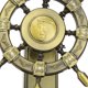 thumbnail image 3 of Decoración pirata aleación estilo Retro brillante duradero timón náutico adornos para hogares bares, 3 of 8