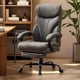 thumbnail image 1 of Yeshouse Silla de oficina grande y alta de 227 kg con reposapiés - Silla ergonómica ejecutiva de cuero para computadora, silla para juegos giratoria reclinable de 90 a 155° con soporte lumbar, 1 of 7