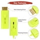 thumbnail image 5 of Cepillo Retráctil para Palos de Golf Uxcell [4PCS] - Limpiador de Ranuras de Doble Cara para Golfista - [Amarillo-2.3IN], 5 of 7