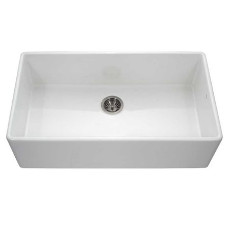 Platus Fireclay Apron Front Or Undermount Single Basin 36 Kitchen Sink White