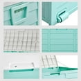 thumbnail image 5 of Upgraded 75 Gallon Outdoor Storage Box, Lockable Plastic Storage Containers with Lid, Patio Deck Box Furniture for Garden, Pool, Balcony, Yard (Green), 5 of 10