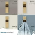 thumbnail image 6 of Amerock Apex Contemporary Single Prong Champagne Bronze Wall Hook, 6 of 9