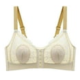 thumbnail image 1 of Gibobby Brasier de Cierre Frontal, cómodo sujetador con hebilla frontal, ropa interior femenina de tamaño(Beige,90D), 1 of 4