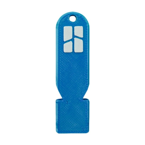 Silbato de emergencia pequeño, ligero y fuerte, silbato de supervivencia de emergencia para Azul
