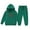 Dark Green, variant on Hienoo Toddler Girls Outfits New York Print Hoodie Sweatpants Casual Sports Sweatsuits