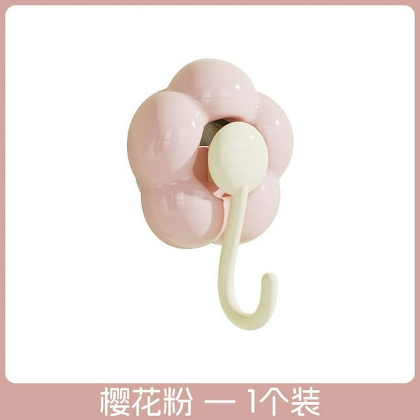 Zhuge Gancho de ventosa en forma de nube de 10 piezas para el hogar, cocina y baño, gancho de ventosa sin dejar rastro (rosa)