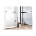 thumbnail image 2 of Elegant Kitchen & Bath SD404-6072BNK 60 x 72 in. Flynn Semi-Frameless Hinged Shower Door, Brushed Nickel, 2 of 8