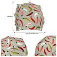 thumbnail image 4 of Logiee Colorful Chili Print Unisex Knit Beanie for Men Women Winter Hat,Beanies Skull Caps, 4 of 7