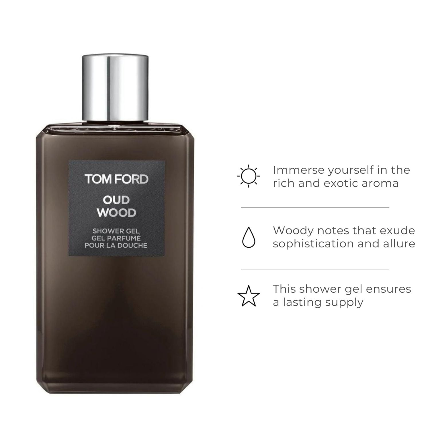 Tom Ford Oud Wood Shower Gel Parfume For Men, 8.5 oz - Walmart.com