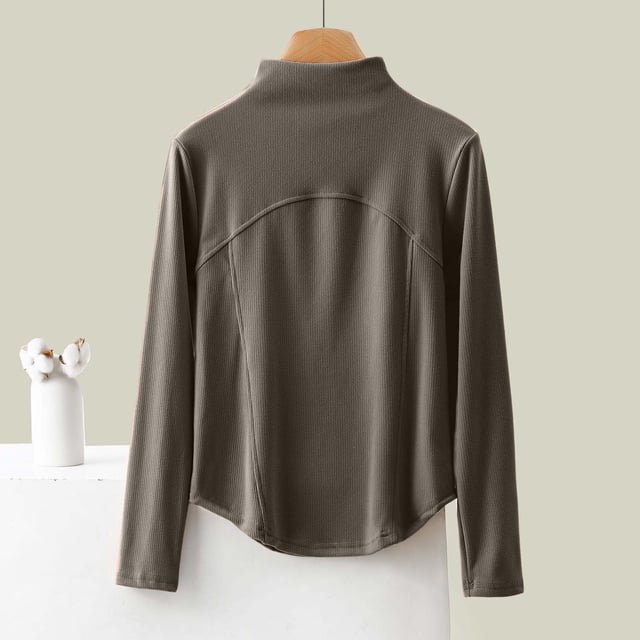 Ropa interior térmica para mujer, camiseta interior de cuello alto de color liso, ropa interior térmica de terciopelo, pijama de poliéster para mujer