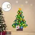 thumbnail image 4 of Sentido árbol de Navidad, Árbol de Navidad de bricolaje con adornos para niños pequeños Dorada de la ventana de la puerta de la puerta Decoración de N B 30pcs Baoblaze Pared colgando el árbol de fieltro, 4 of 8