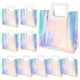 thumbnail image 1 of Paquete de 10 Bolsas de Regalo Transparentes para Boda, Bolsas de Regalo Transparentes con Asa Resistente, Bolsas de Papel de Regalo de PVC para Boda, HolográFicas, 1 of 7