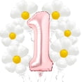 thumbnail image 1 of Set de Globos Margarita Corabsar 40" Número 1 Oro Rosa, 1 of 7