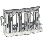 Advantus Four-barrel Money Changer Chrome Steel - 1 Each - Silver