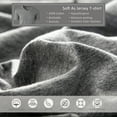 thumbnail image 2 of Pure Era Duvet Cover Set,Queen Size, Jersey Knit Cotton 100% T-Shirt Cotton,Ultra Soft 2 Pillowcases, Heathered Dark Gray, 2 of 5
