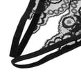 thumbnail image 4 of Tanga sexy con entrepierna abierta, bragas de cintura baja con espalda en T, lencería, ropa de dormir Negro, 4 of 9
