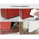 thumbnail image 4 of Tope de tiro de puerta de silicona, adhesivo fuerte debajo del sello de puerta para puertas exteriores/interiores, 4 of 5