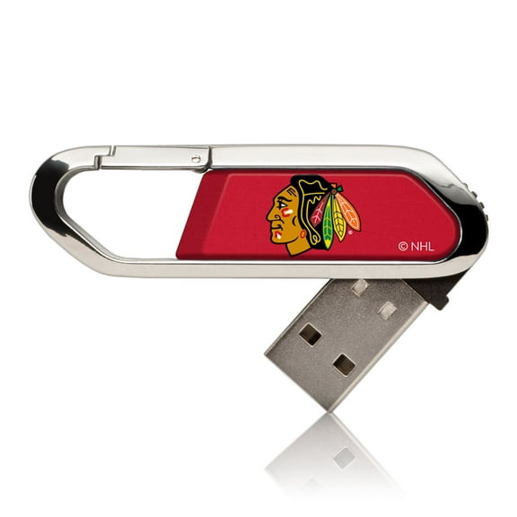 Chicago Blackhawks Ice Flood Clip 64GB USB Flash Drive
