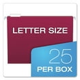 thumbnail image 5 of Pendaflex Essentials Colored Hanging Folders 1/5 Tab Letter Burgundy 25/Box 81613, 5 of 8