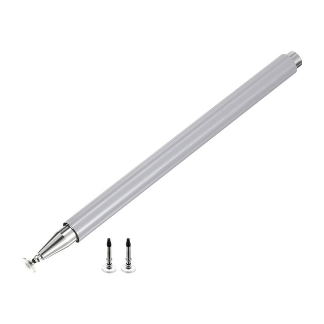 Unique Bargains Stylus Pens for Touch Screens Magnetic 2 Fine Point Disc Universal Capacitive Pen Sensitivity, Silver
