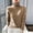 Gold, variant on 2025 Winter Sweater Beige Sweater Long Sleeves Turtleneck Knit Cardigan Solid Color Trendy Hoodie Gym Hoodie(M)