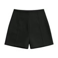 thumbnail image 5 of SONXAHE Solid High Waist Dress Shorts Womens Tailored Fit Office Party Daily Bottoms, 5 of 5