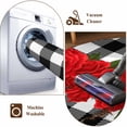 thumbnail image 7 of Round Area Rug 6 Ft, Valentine's Day Washable Non-Slip Circle Carpet for Living Room/Bedroom, Red Rose Flowers Buffalo Plaid Romantic Low-Profile Indoor Mats Collection Rugs for Residential, 7 of 7