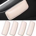 thumbnail image 1 of Automotive Soft Leather Center Console Knee Pad, Universal Car Center Console Knee Leg Elbow Cushion Pad Door Armrest Pad 4pcs Beige, 1 of 5