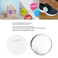 thumbnail image 3 of 100 Sets Blank Pin Back Button Parts For Button Making Machine DIY RoundForm Rustproof Button Making Supplies Clear Film, 3 of 8