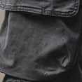 thumbnail image 5 of Linen Shorts for Men Cargo Elastic Waist Drawstring Shorts Summer Lightweight Pants Relaxed Fit with Pockets, 5 of 7