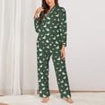 thumbnail image 2 of Lsque Colorful Mallard Duck Pattern Long Sleeve Pajama Set for Women - Soft 2-Piece Sleepwear and Loungewear Set with Pockets, Comfy Nightwear-Small, 2 of 7