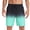 Green, variant on Mens Elastic Waist Drawstring Gradient Color Swim Trunks Quick Dry Swim Shorts Bathing Suits with Pockets Green S(S)