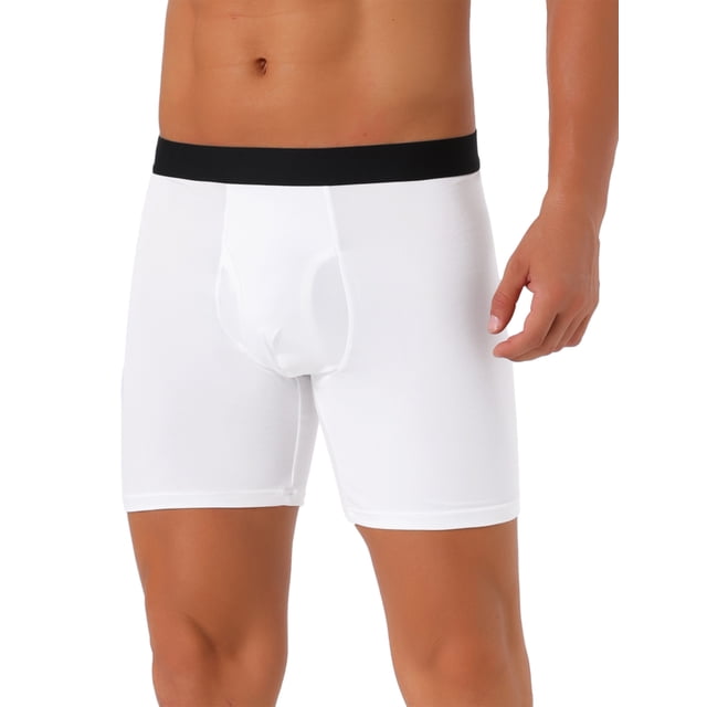 Inspire Chic Conjunto de Ropa Interior para Hombre, Boxers con Abertura, Cintura Segura, Boxer Elástico 30 Blanco