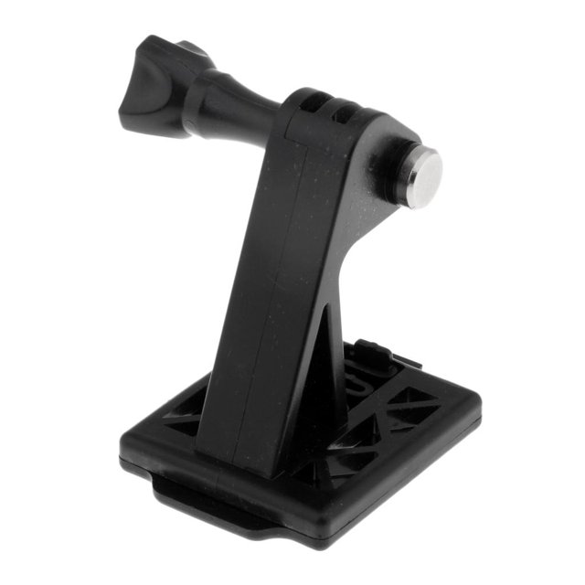 Soporte Adaptador De Montaje De Casco De Nylon Para Cámara Deportiva Libre Negro perfecl