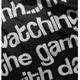 thumbnail image 5 of Shh Im Watching the Game with Dad Toddler Boy Girl T Shirt Infant Toddler Brisco Brands 5T, 5 of 6